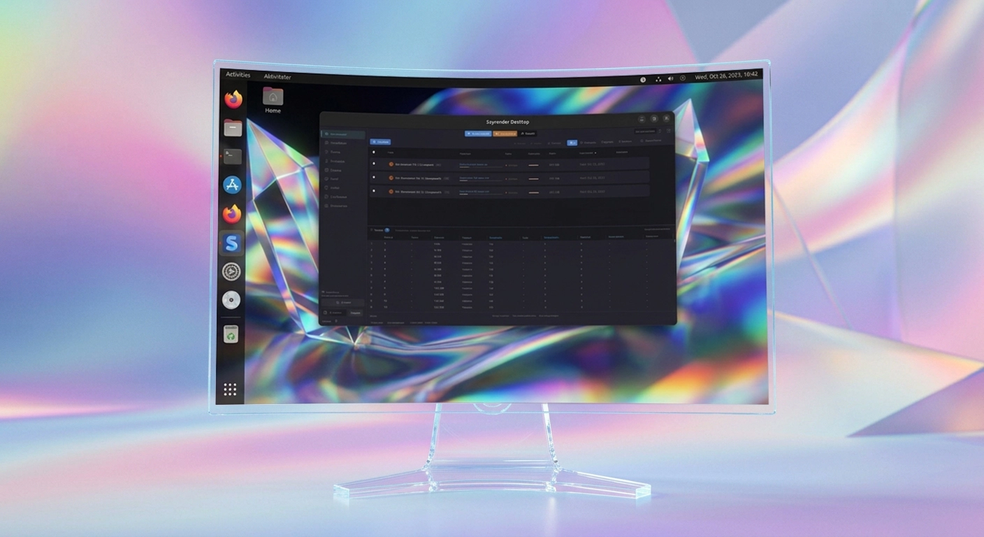 SkyRender Desktop running on Linux
